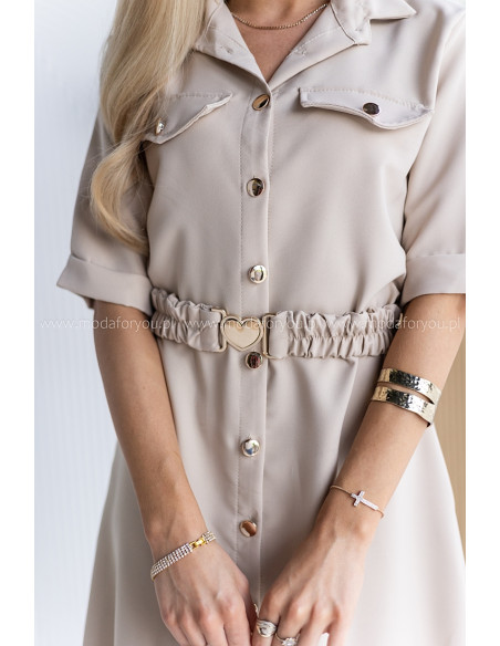 Sukienka Gall Beżowa