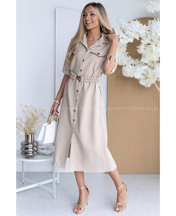 Sukienka Gall Beżowa