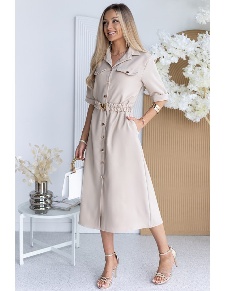 Sukienka Gall Beżowa