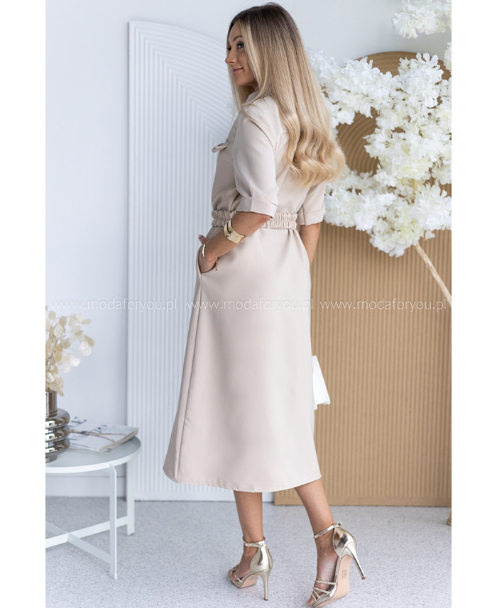 Sukienka Gall Beżowa