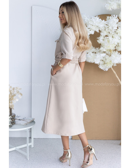 Sukienka Gall Beżowa