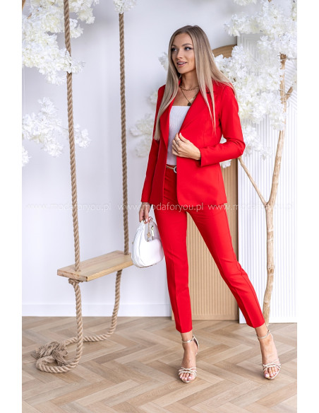Komplet Poppy Czerwony