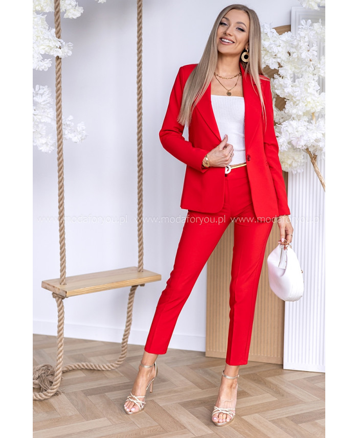Komplet Poppy Czerwony