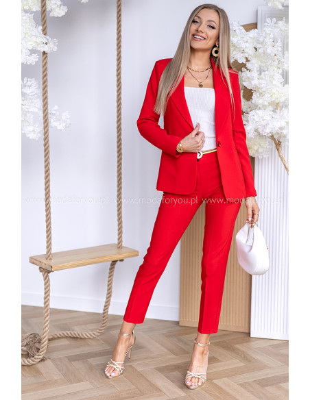Komplet Poppy Czerwony
