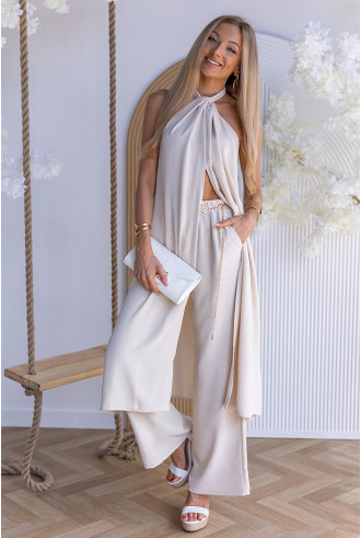 Komplet Elegancki Ana Beżowy 2