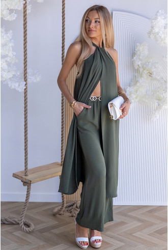 Komplet Elegancki Ana Khaki