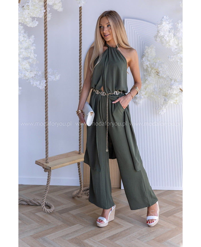 Komplet Elegancki Ana Khaki