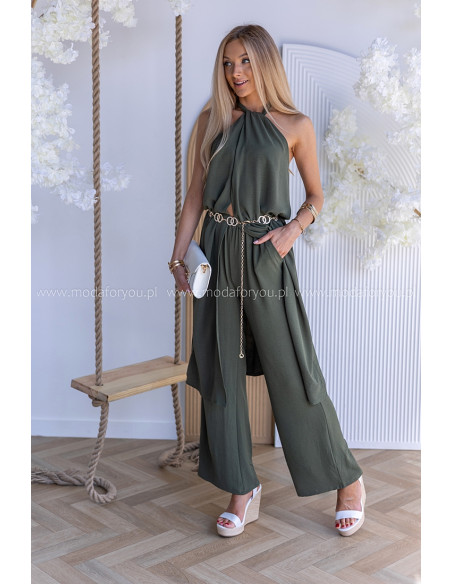 Komplet Elegancki Ana Khaki