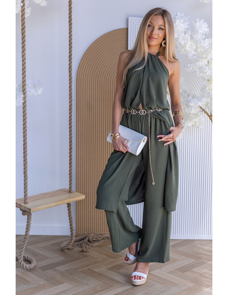 Komplet Elegancki Ana Khaki