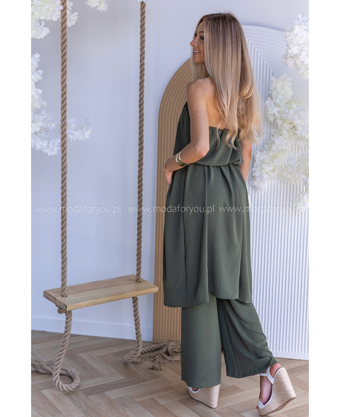 Komplet Elegancki Ana Khaki