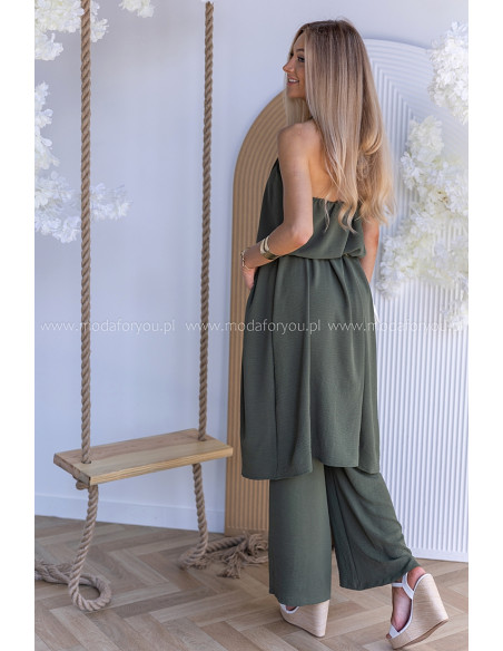 Komplet Elegancki Ana Khaki