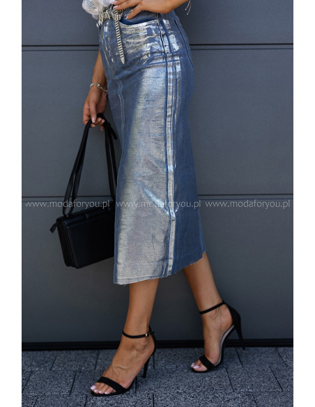 Spódnica Jeans Silver Glam