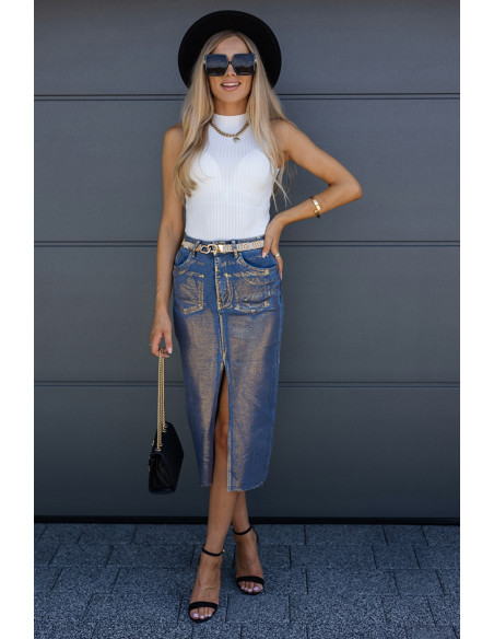 Spódnica Jeans Gold Glam