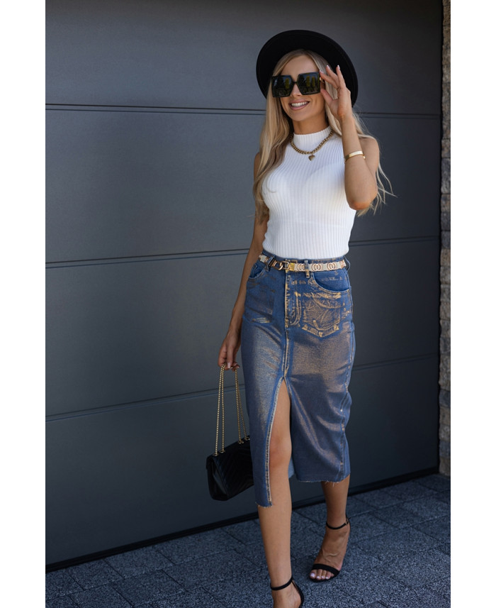 Spódnica Jeans Gold Glam