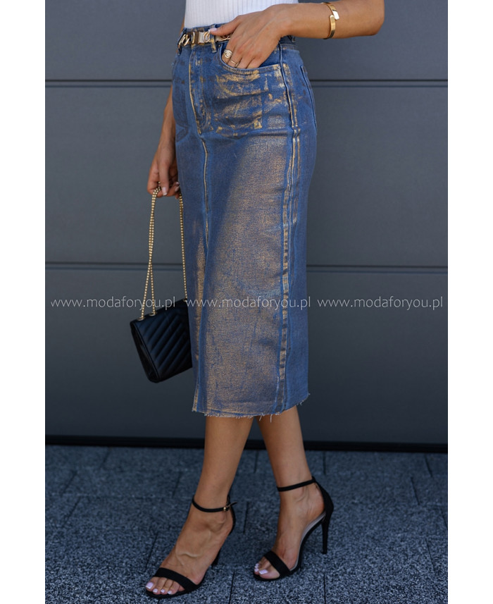 Spódnica Jeans Gold Glam