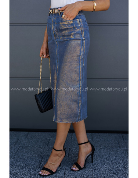 Spódnica Jeans Gold Glam