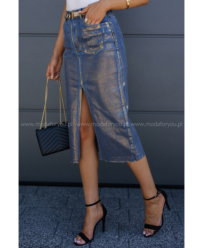 Spódnica Jeans Gold Glam