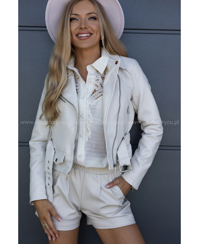 Kurtka Split Beżowa