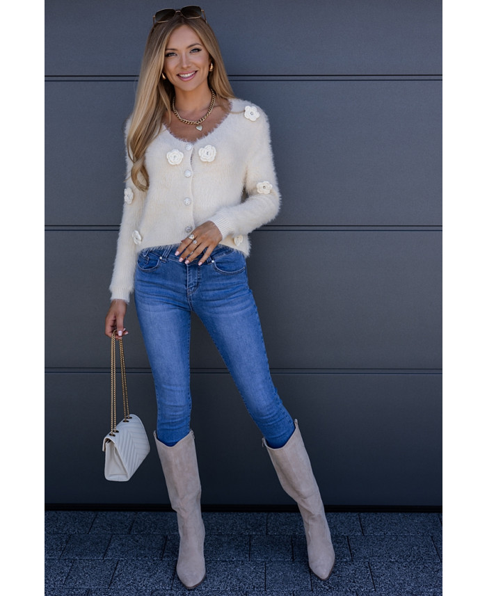 Sweter Need Flower Jasno Beżowy