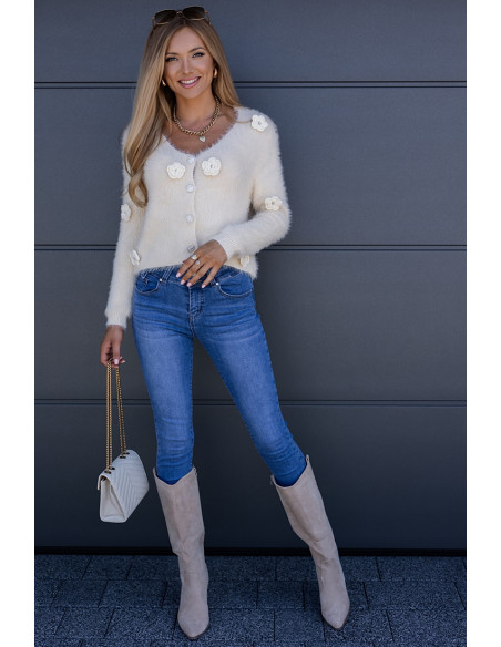 Sweter Need Flower Jasno Beżowy