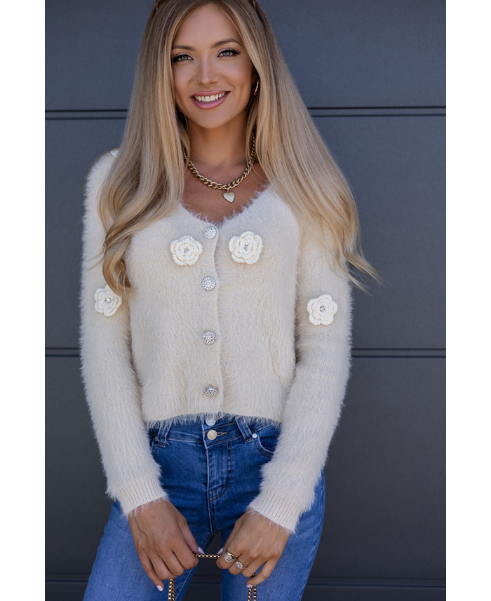 Sweter Need Flower Jasno Beżowy