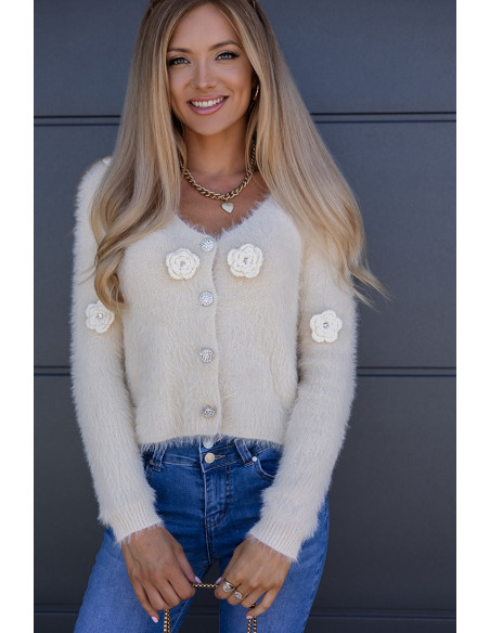 Sweter Need Flower Jasno Beżowy