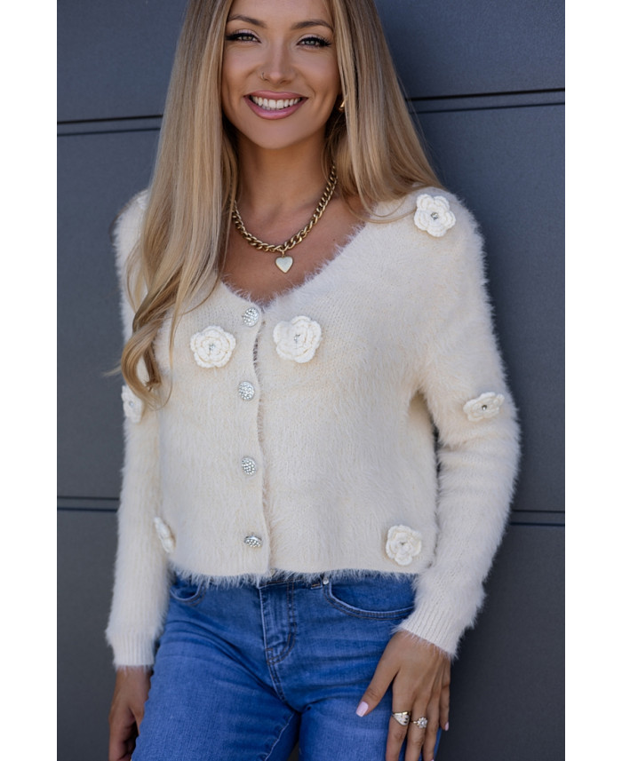 Sweter Need Flower Jasno Beżowy