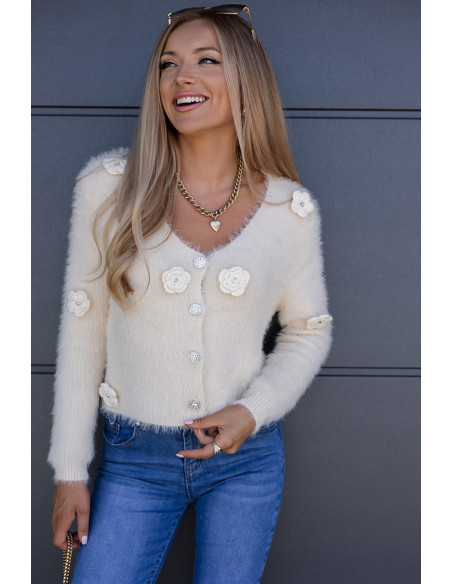 Sweter Need Flower Jasno Beżowy